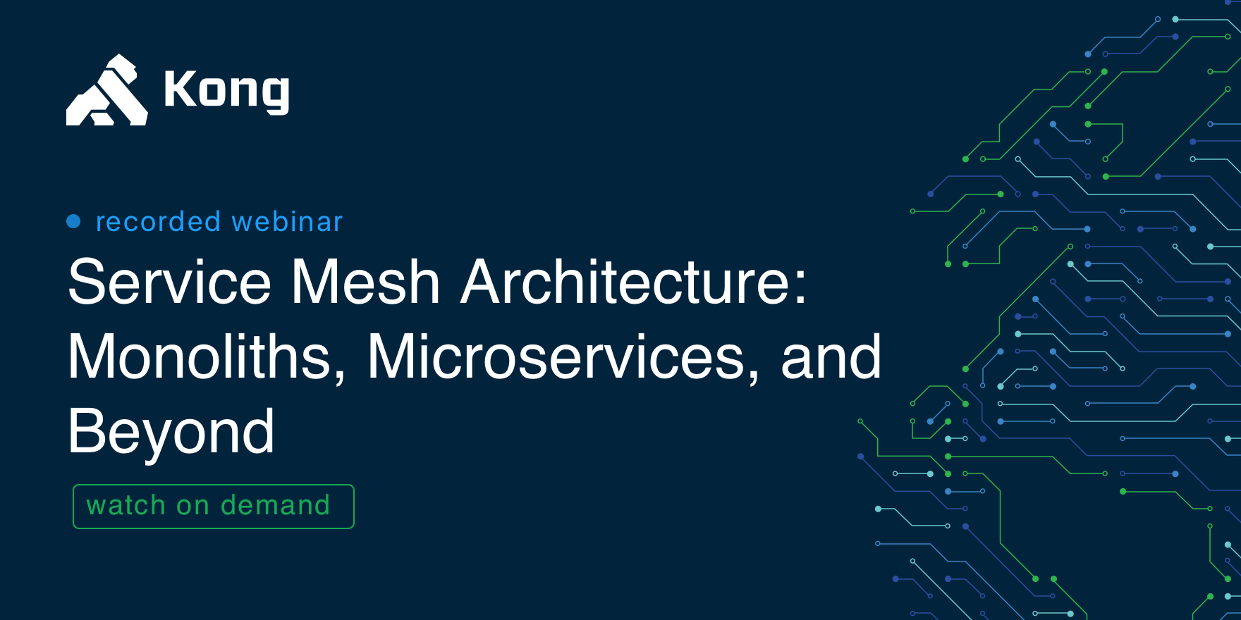 Service Mesh Architecture: Monoliths, Microservices, and Beyond