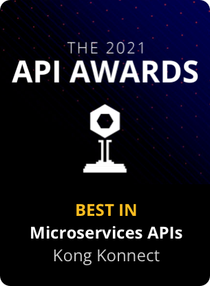 Award Badge API Awards Best in Microservices