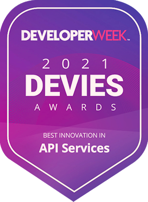 Award Badge Devies API Services 2021