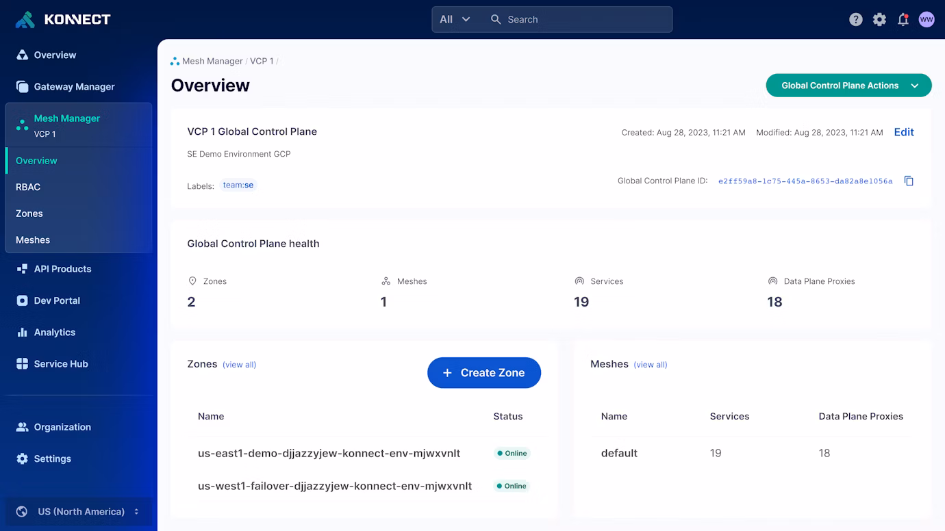 Mesh Database Management Service Mesh Manager for Control Data Planes | Kong Inc.