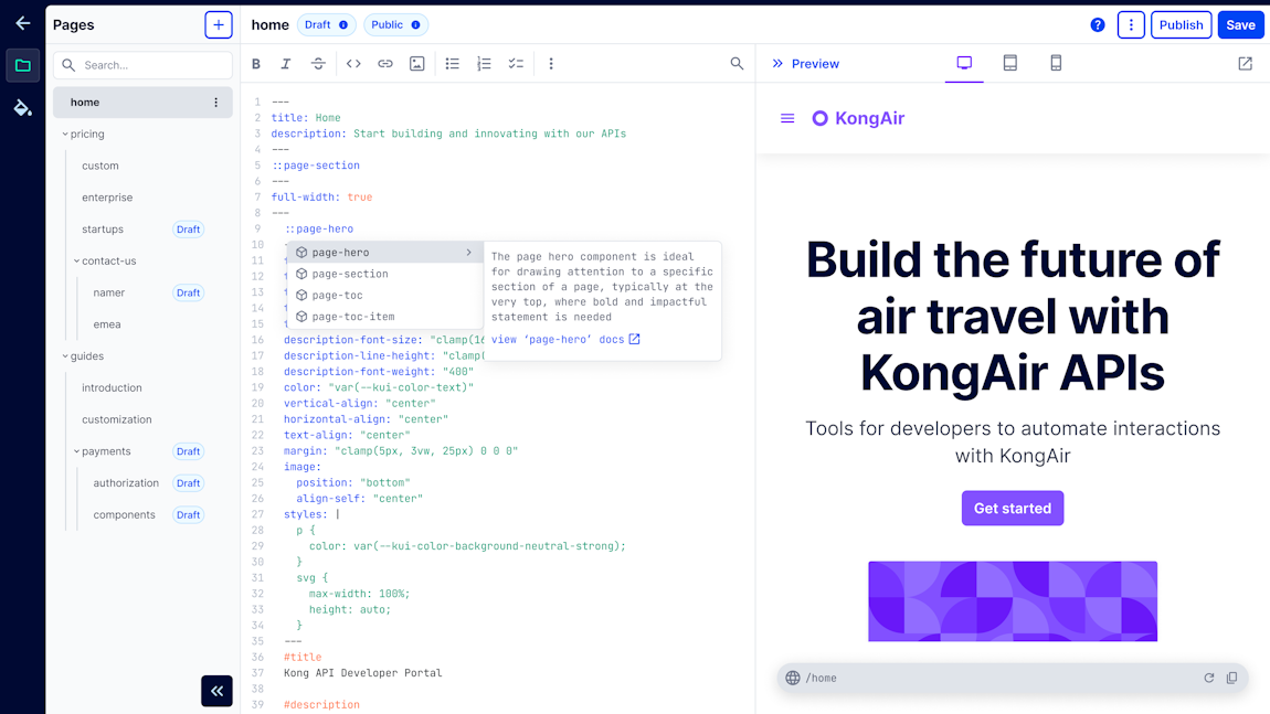 API Developer Portal and Platform | Kong Inc.