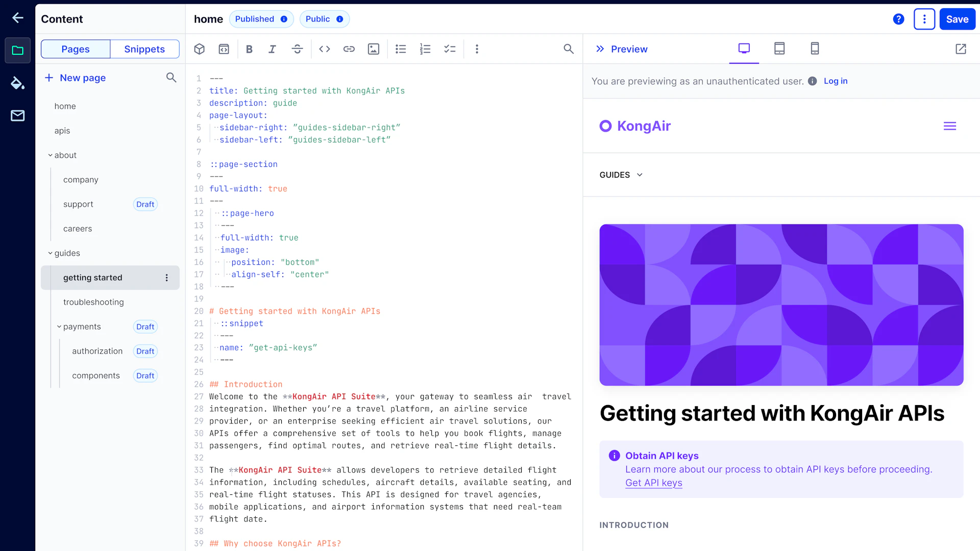 Developer Portal for APIs and Agents | Kong Inc.